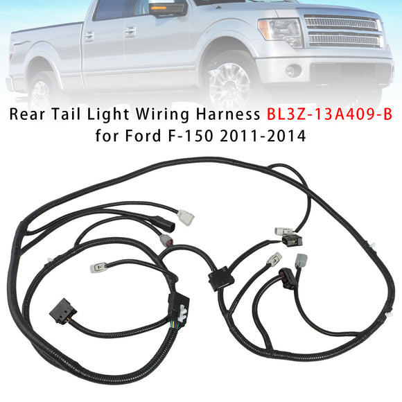 Rear Tail Light Wiring Harness BL3Z-13A409-B For Ford F-150 2011-2014