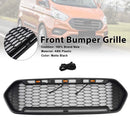 2018-2023 Ford Transit Custom Honeycomb Raptor Style Grill Frontstoßstange Mattschwarzer Grill mit LED-3