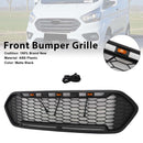 2018-2023 Ford Transit Custom Honeycomb Raptor Style Grill Frontstoßstange Mattschwarzer Grill mit LED-4