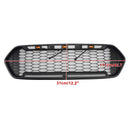 2018-2023 Ford Transit Custom Honeycomb Raptor Style Grill Frontstoßstange Mattschwarzer Grill mit LED-8