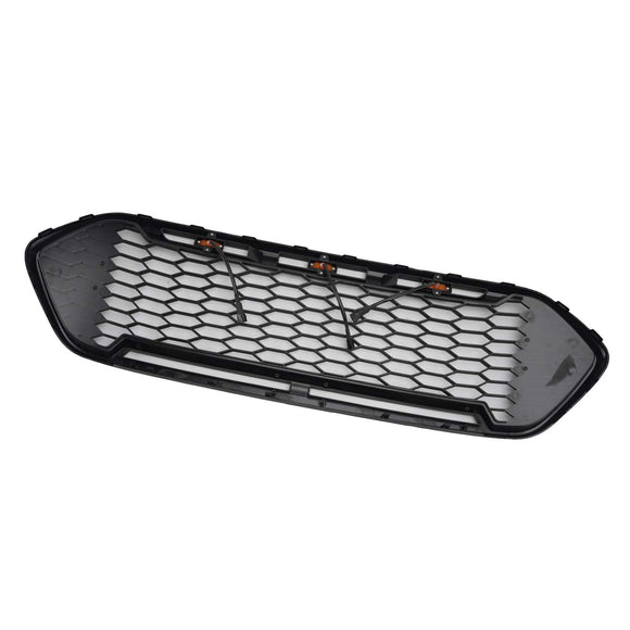 2018-2023 Ford Transit Custom Honeycomb Raptor Style Grill Frontstoßstange Mattschwarzer Grill mit LED