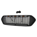 2018-2023 Ford Transit Custom Honeycomb Raptor Style Grill Frontstoßstange Mattschwarzer Grill mit LED-18