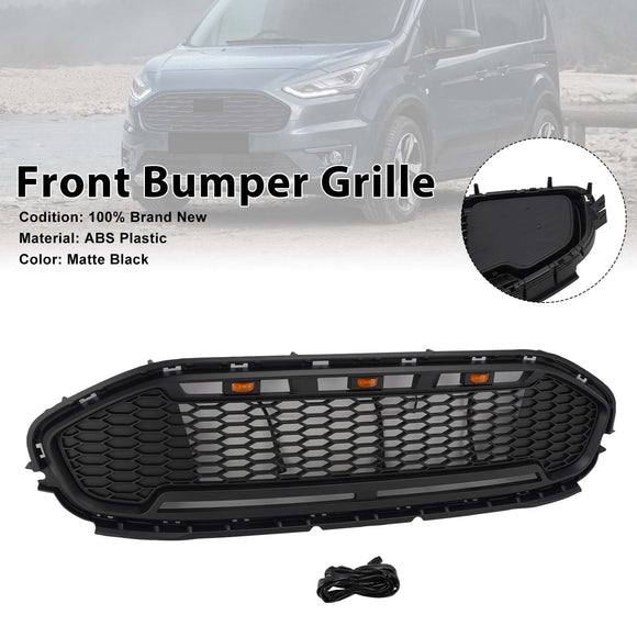 Ford Transit Connect 2019-2023 Griglia a nido d'ape Raptor Style Paraurti anteriore Griglia nera opaca con LED