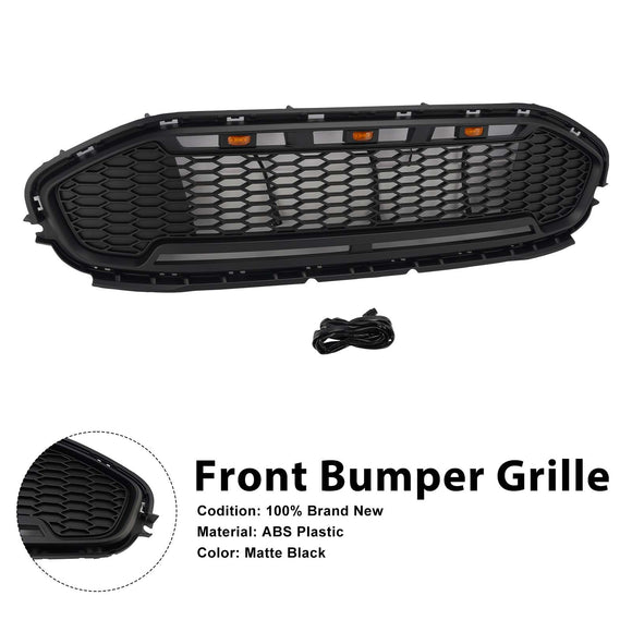 Ford Transit Connect 2019-2023 Griglia a nido d'ape Raptor Style Paraurti anteriore Griglia nera opaca con LED