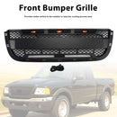 Ford Ranger 2001–2003 Frontgrill, Raptor-Stil, obere Stoßstange, schwarzer Wabengrill mit LED-5