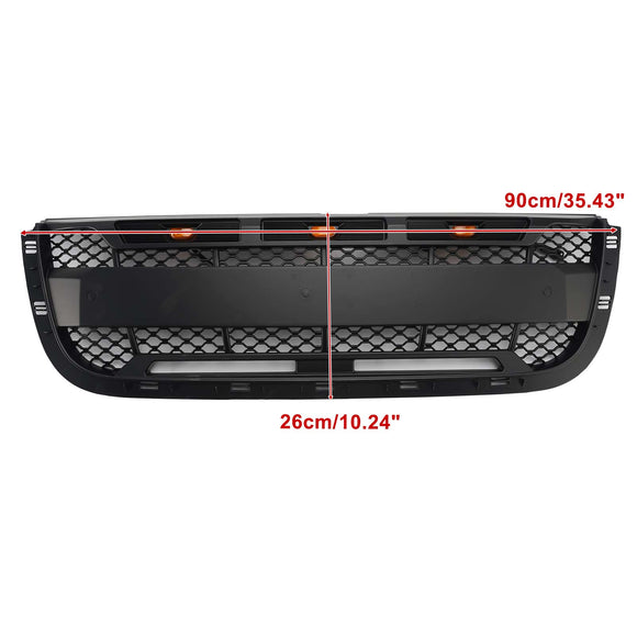 Ford Ranger 2001–2003 Frontgrill, Raptor-Stil, obere Stoßstange, schwarzer Wabengrill mit LED