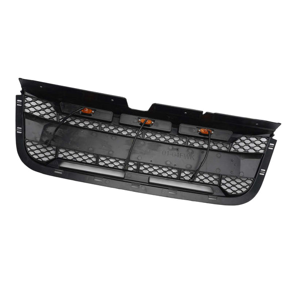 Ford Ranger 2001–2003 Frontgrill, Raptor-Stil, obere Stoßstange, schwarzer Wabengrill mit LED