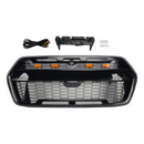 2019–2026 Ford Transit MK8 Raptor Style Kühlergrill, glänzend schwarz, Frontstoßstangen-Ersatzgrill mit LED-Licht-13