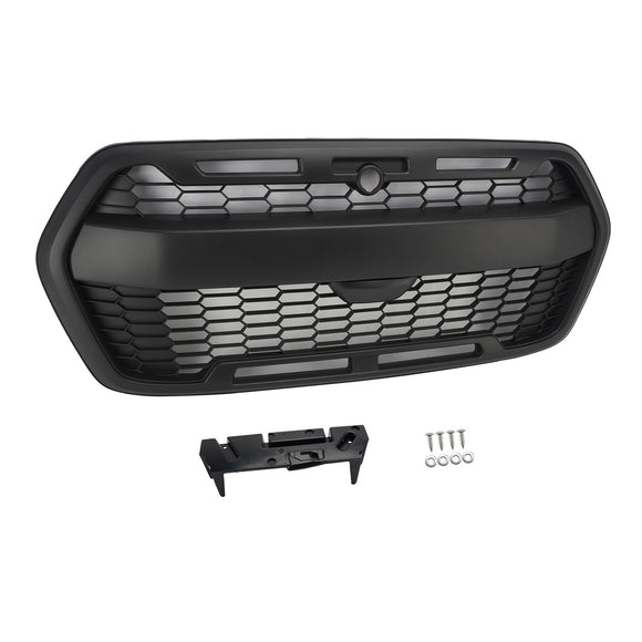 2019-2026 Ford Transit 150 250 350 Frontstoßstange Raptor Style Grill Waben mattschwarzer Grill mit LED