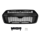 2019-2026 Ford Transit 150 250 350 Frontstoßstange Raptor Style Grill Waben mattschwarzer Grill mit LED-2