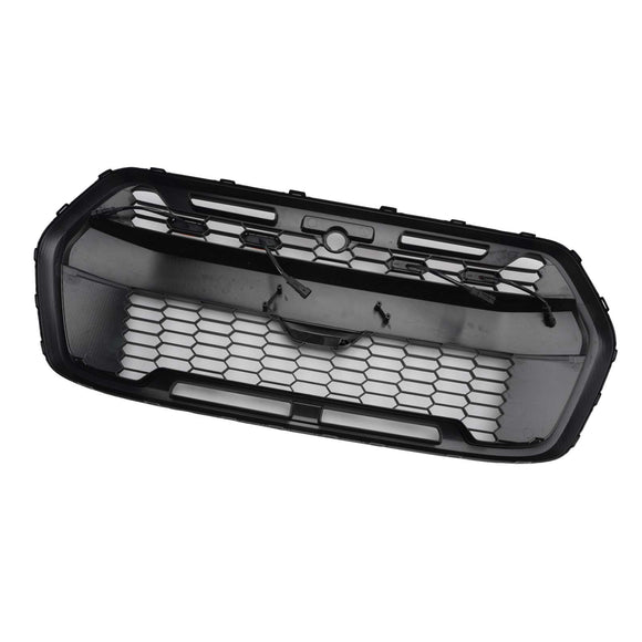 Ford Transit MK8 Raptor Style Kühlergrill 2019–2026 Ersatz für Frontstoßstange, mattschwarzer Grill mit LED