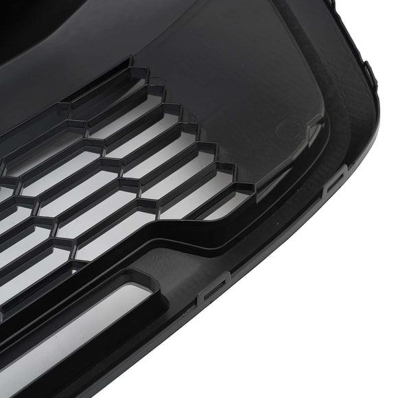 2019–2026 Ford Transit MK8 Raptor Style Kühlergrill, glänzend schwarz, Frontstoßstangen-Ersatzgrill mit LED-Licht