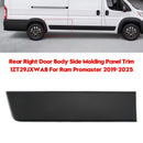Embellecedor de Panel de moldura lateral de carrocería de puerta trasera derecha 1ZT29JXWAB para Ram Promaster 2019-2025-1