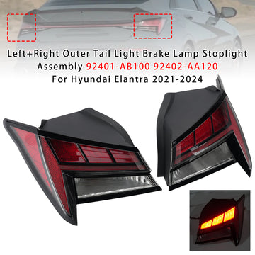 2021-2024 Hyundai Elantra feu arrière extérieur gauche + droit frein 92401-AB100 92402-AA120 92402-AA120 - 0