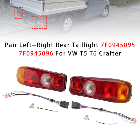 Paar links + rechts hinten Rücklicht 7F0945095 7F0945096 für VW T5 T6 Crafter