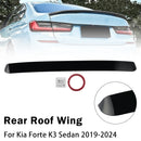 Glänzend schwarzer Dachfenster-Spoilerflügel für Kia Forte K3 Limousine 2019–2024-1