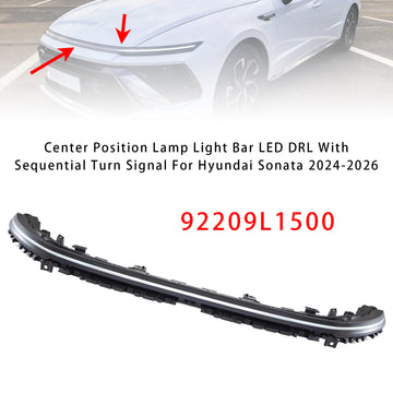Hyundai Sonata 2024-2026 Lampe de position centrale LED DRL avec signal séquentiel 92209L1500 HD01-SNT24-005 - 0