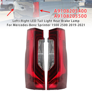 2019-2021 Mercedes-Benz Sprinter 1500 2500 Feu arrière LED gauche + droit Feu de freinage arrière A9108205400 A9108205500 - 0