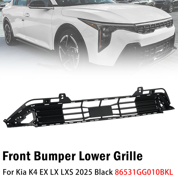 2025 Kia K4 EX LX LXS Frontstoßstange Unterer Grill Schwarz 86531GG010BKL