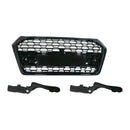 RSQ5-Style Front Honeycomb Mesh Grill Grille Fit Audi Q5 SQ5 2018-2020-2