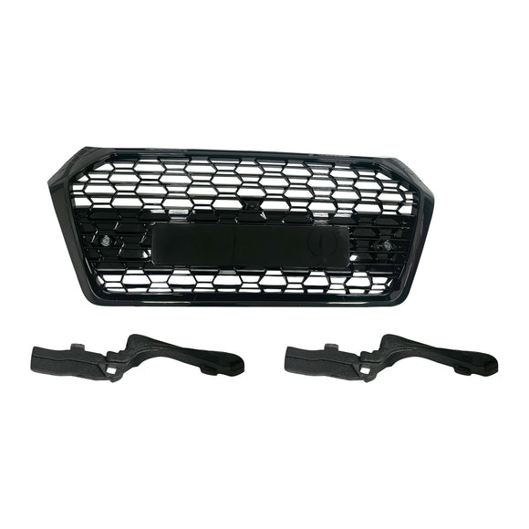 RSQ5-Style Front Honeycomb Mesh Grill Grille Fit Audi Q5 SQ5 2018-2020