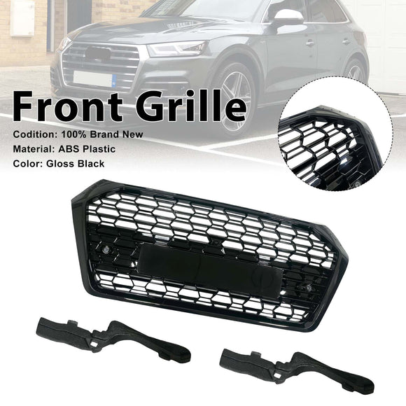 RSQ5-Style Front Honeycomb Mesh Grill Grille Fit Audi Q5 SQ5 2018-2020