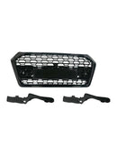 RSQ5-Style Front Honeycomb Mesh Grill Grille Fit Audi Q5 SQ5 2018-2020-9