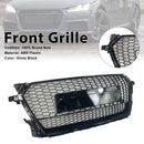 RS?Style Front Honeycomb Grille Grill Fit Audi TT MK3 FV 8S 2014?2023-1