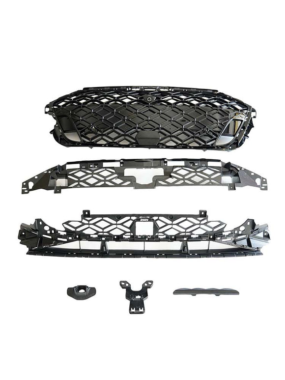 Front Bumper Honeycomb Mesh Grille Grill Fit Audi A3 8Y S?line 2025?2026