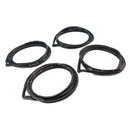 4 Stück Gummi-Türdichtung für Honda Civic 4-türige Limousine 1996–2000-3