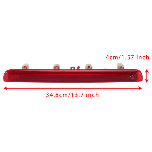 Lampada freno ausiliaria a LED terza luce freno 52014774 per Fiat Panda 2012?2024 Rosso