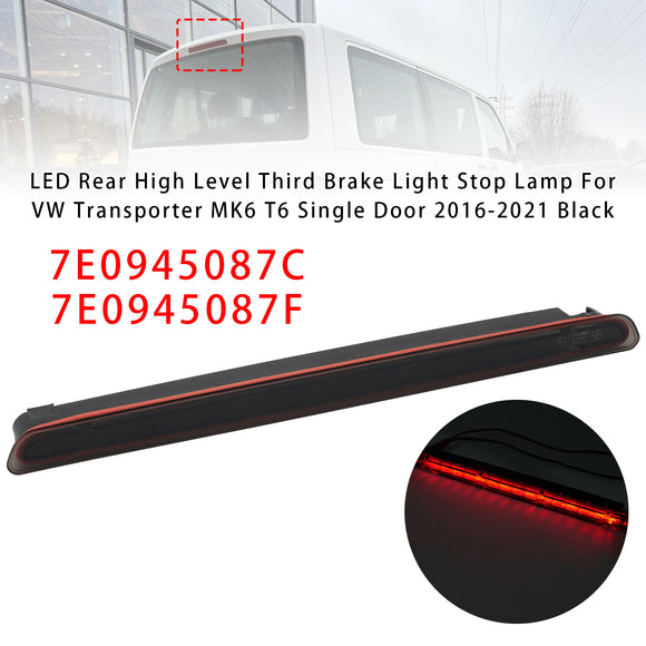 Rear High Level Third Brake Light Stop Lamp For VW Transporter 2016-2021 Black