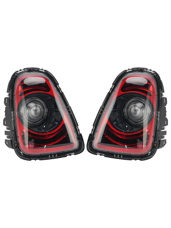Kit de modificación de línea negra de lámpara trasera izquierda + derecha para Mini R56 2010-2013