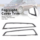 2 Stück Frontstoßstangengitter Nebelscheinwerfer-Abdeckung für Acura MDX 2010–2013, Schwarz-1