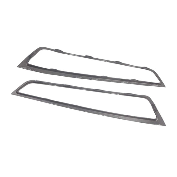 2 Stück Frontstoßstangengitter Nebelscheinwerfer-Abdeckung für Acura MDX 2010–2013, Schwarz