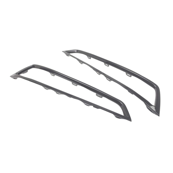 2 Stück Frontstoßstangengitter Nebelscheinwerfer-Abdeckung für Acura MDX 2010–2013, Schwarz