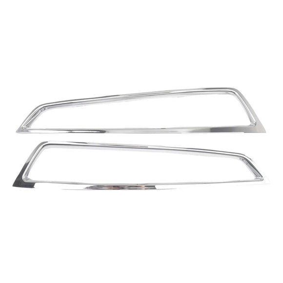 2 STKS Voorbumper Grille Mistlamp Cover Trim Fit Acura MDX 2010-2013 Chrome