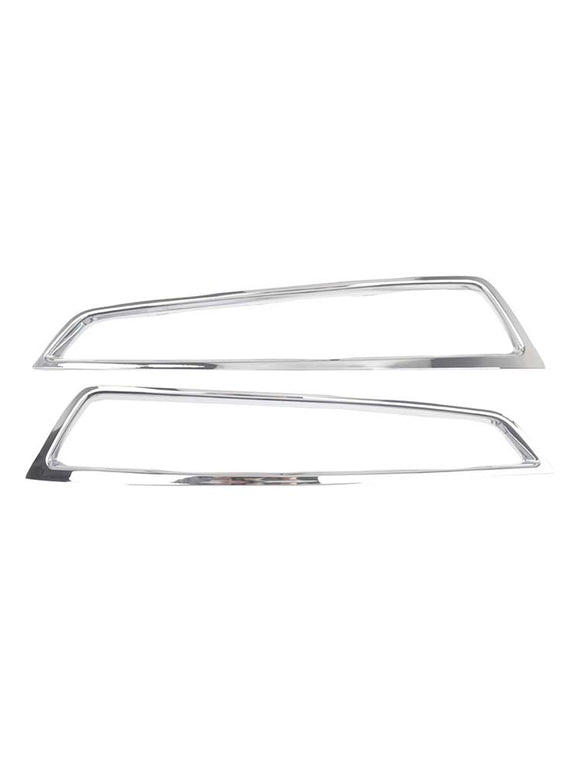 2 STKS Voorbumper Grille Mistlamp Cover Trim Fit Acura MDX 2010-2013 Chrome