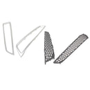 Copertura fendinebbia griglia anteriore 2 pezzi con rivestimento adatto per Acura MDX 2010-2013 argento-10