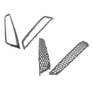 Copertura fendinebbia griglia anteriore 2 pezzi con rivestimento adatto per Acura MDX 2010-2013 nero-10