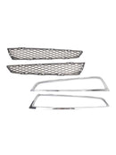 2 uds cubierta de luz antiniebla de rejilla delantera con ajuste Acura MDX 2010-2013 cromado-9