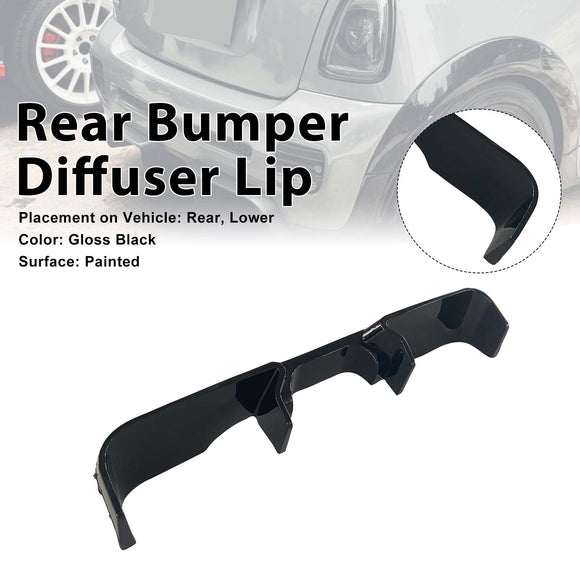 Lèvre de diffuseur de pare-chocs arrière noir brillant pour MINI COOPER JCW R55 R56 R57 2006-2013