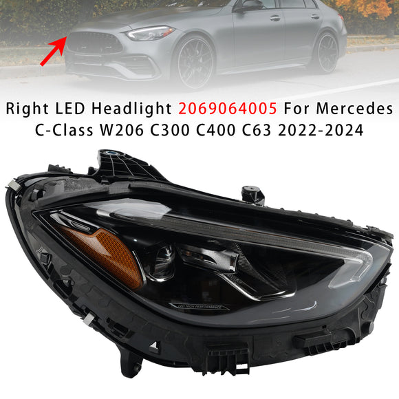 Mercedes-Benz Classe C 2022-2024 W206 Farol LED direito 2069064005
