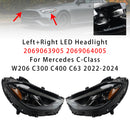 Mercedes-Benz C-Klasse (2022–2024) W206 Links+Rechts LED-Scheinwerfer 2069063905 2069064005-2