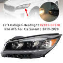 Kia Sorento 2019-2020 linker halogeenkoplamp zonder AFS 92101-C6510 KI2502226-2