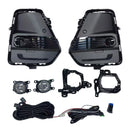 2026 2027 Toyota RAV4 White LED Front Bumper Fog Light Assembly Kit Bezel-9