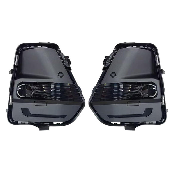 2026 2027 Toyota RAV4 White LED Front Bumper Fog Light Assembly Kit Bezel