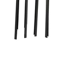 4PCS Dichtungsstreifen Fensterglas Dichtungsstreifen für Peugeot 301 9802280780 Schwarz-4