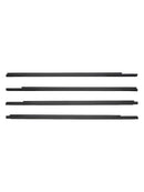 4PCS Dichtungsstreifen Fensterglas Dichtungsstreifen für Peugeot 301 9802280780 Schwarz-9