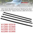 4PCS Guarnizione esterna per modanatura porta Cintura di tenuta 61280-SC010 per Subaru Forester-1